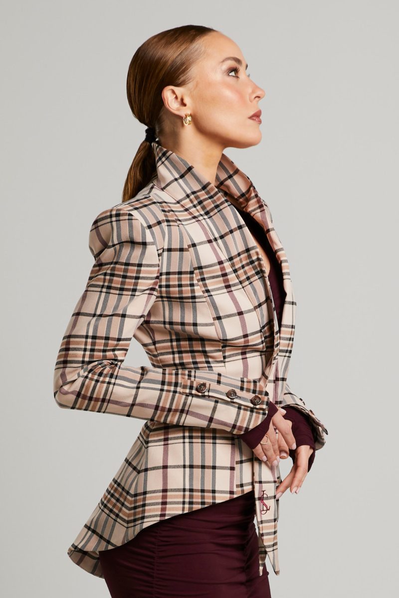 Liz Skorsis Tan/Beige Blazer Jacket/Blazer - Image 5