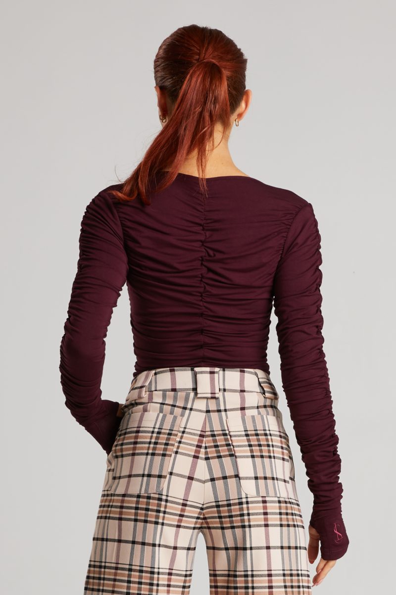 Liz Skorsis Red Long Sleeve Top - Image 2