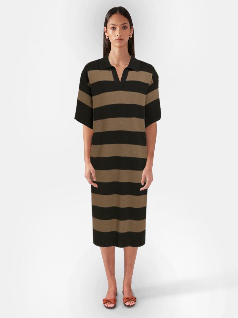 PINA COLADA OUTFIT Brown Sweater Dress - Image 2