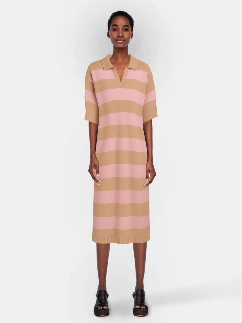 PINA COLADA OUTFIT Tan/Beige Sweater Dress - Image 2