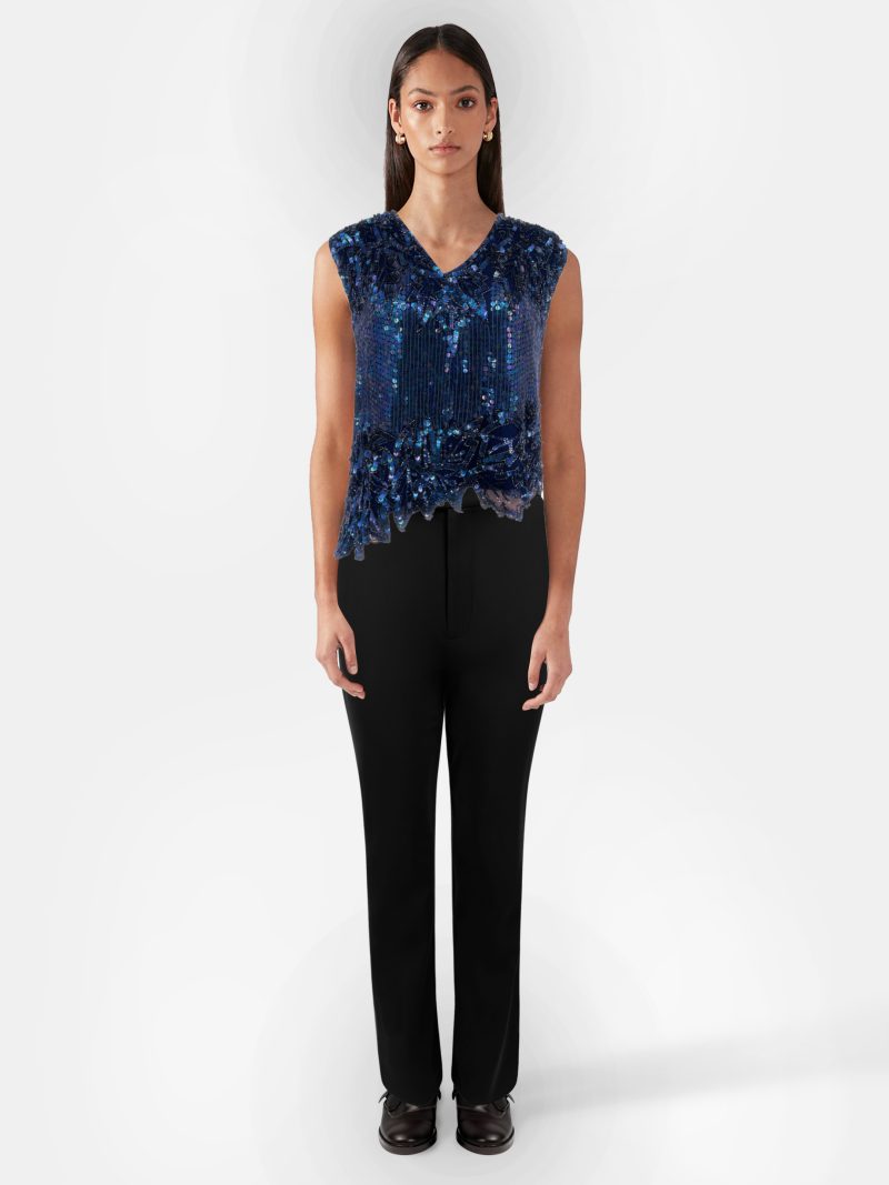 Candi Metallic Sleeveless Top - Image 2