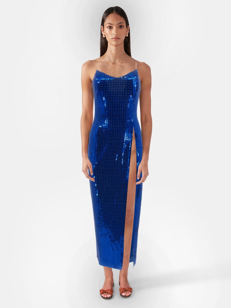 Candi Blue Evening Dress - Image 2