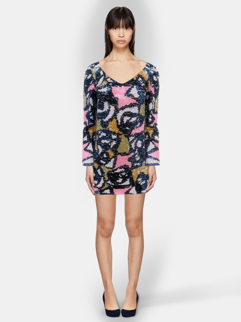 Candi Geometric Print Mini Dress - Image 2