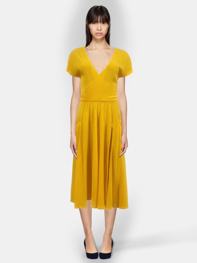Candi Orange Midi Dress - Image 2