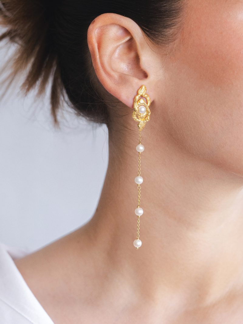 Sarah Anne Mccracken NYC Gold Earrings - Image 2