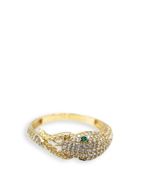 VÀNG NEW YORK Pave Snake Ring