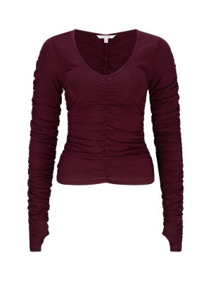 Liz Skorsis Red Long Sleeve Top