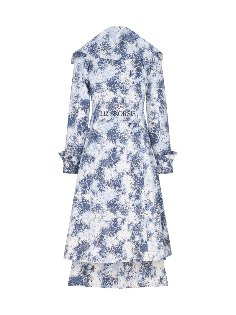 Liz Skorsis Blue Knee Length Coat/Outerwear - Image 2