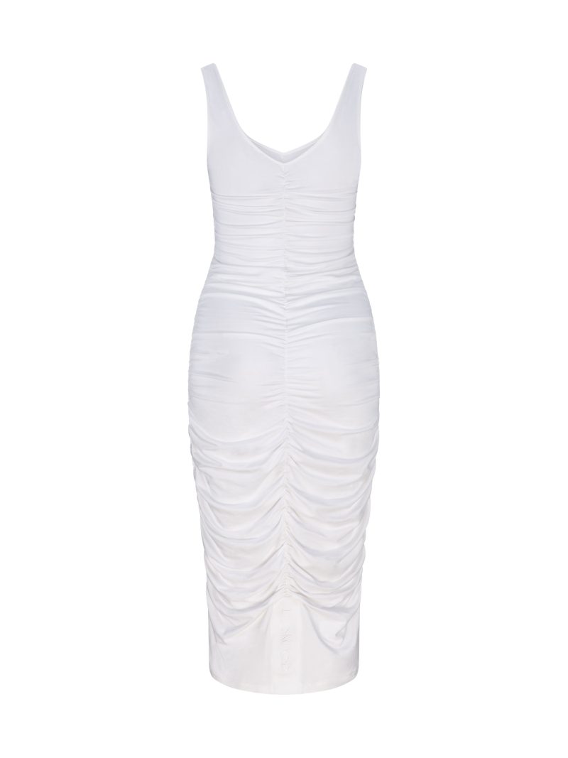 Liz Skorsis White Midi Dress - Image 2