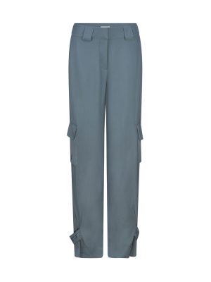 Liz Skorsis Blue Straight Leg Pants