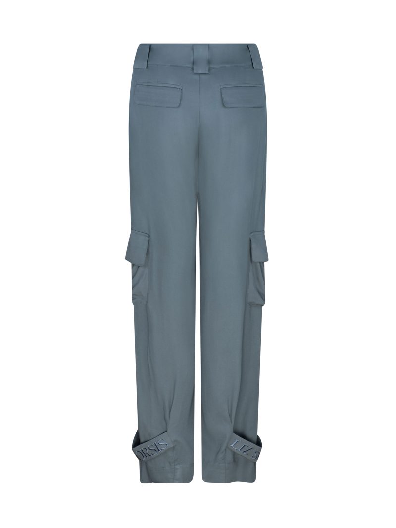 Liz Skorsis Blue Straight Leg Pants - Image 2