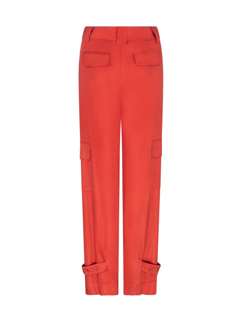 Liz Skorsis Orange Straight Leg Pants - Image 2