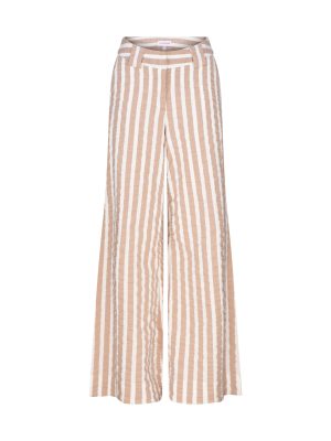 Liz Skorsis Ivory/Cream Wide Leg Pants