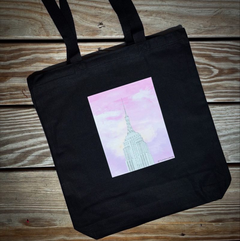 Trendmix Studio By Laura Black Canvas Tote - Image 2