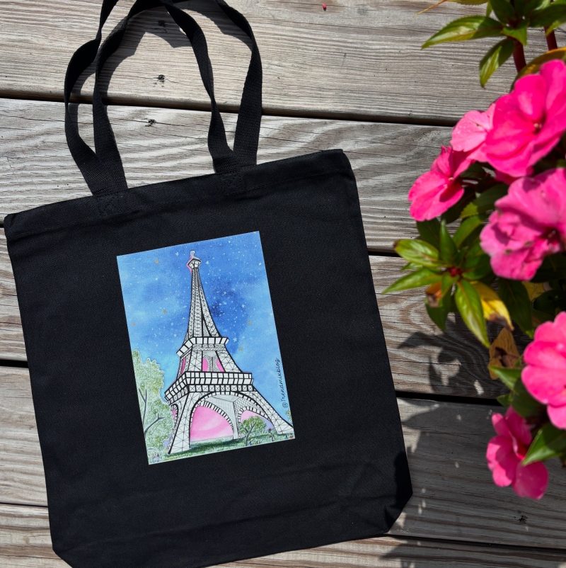 Trendmix Studio By Laura Black Canvas Tote - Image 2