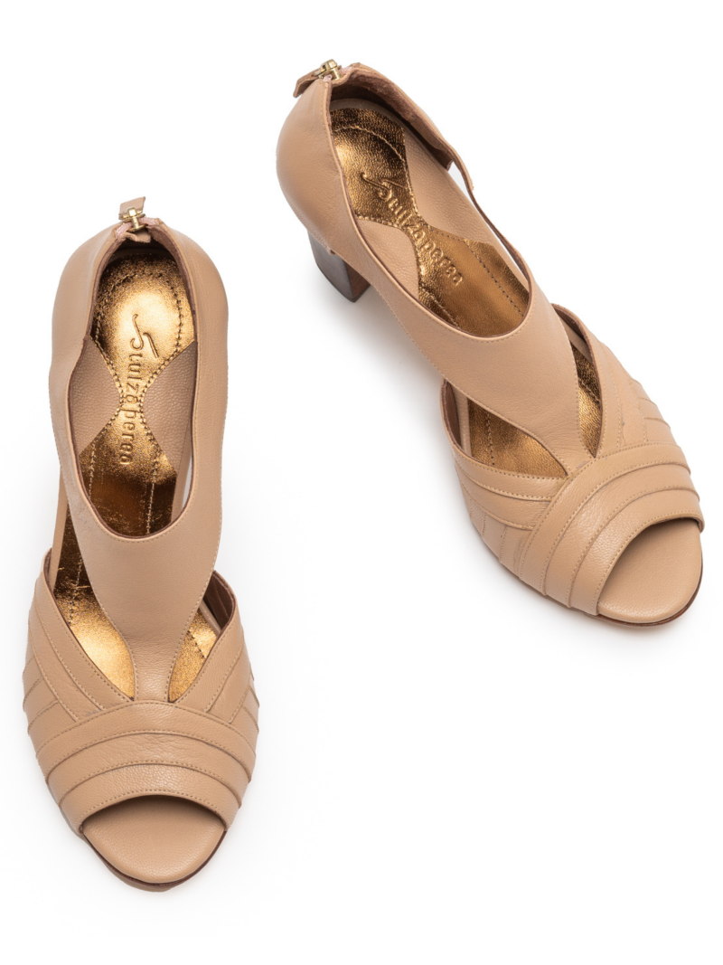 Singular By Tainara Cruvinel Tan/Beige High Heel Sandal - Image 2