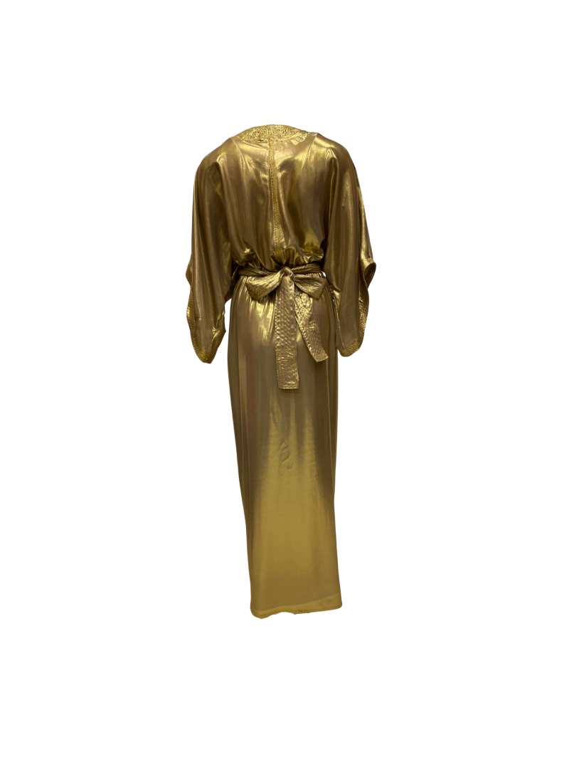 Bobo Marché Gold Gown Dress - Image 2