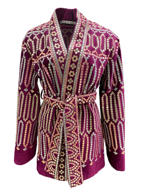 Bobo Marché Purple Casual Jacket/Blazer