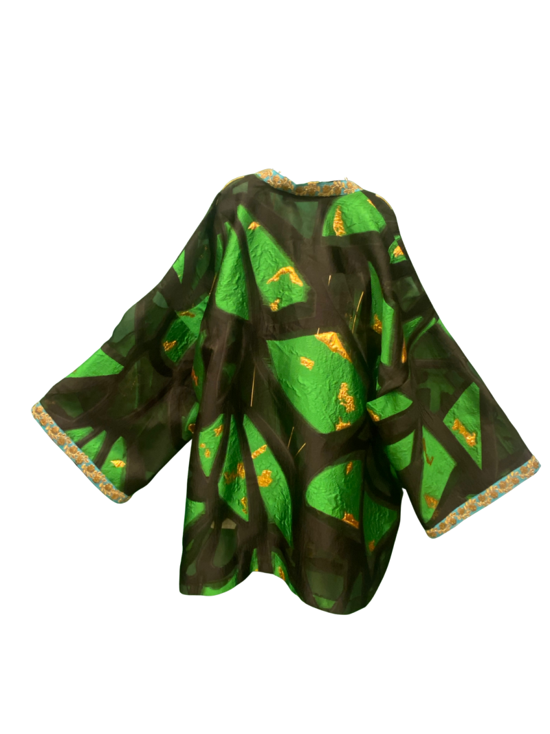 Bobo Marché Kimono Jacket - Emerald Baroque - Image 2