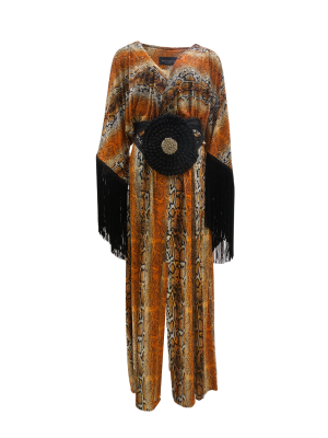 Bobo Marché Kimono - Blue Flame Sequin Gown