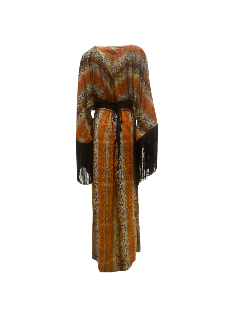 Bobo Marché Kimono - Blue Flame Sequin Gown - Image 2