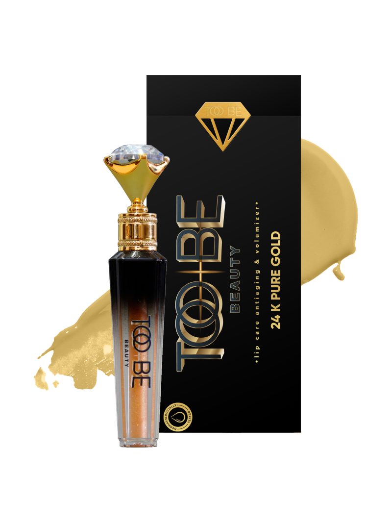 Too Be Beauty 24 K Pure Gold Lip Volumizer Gloss Hydrating Full High Shine Liquid Lip Makeup - Image 4