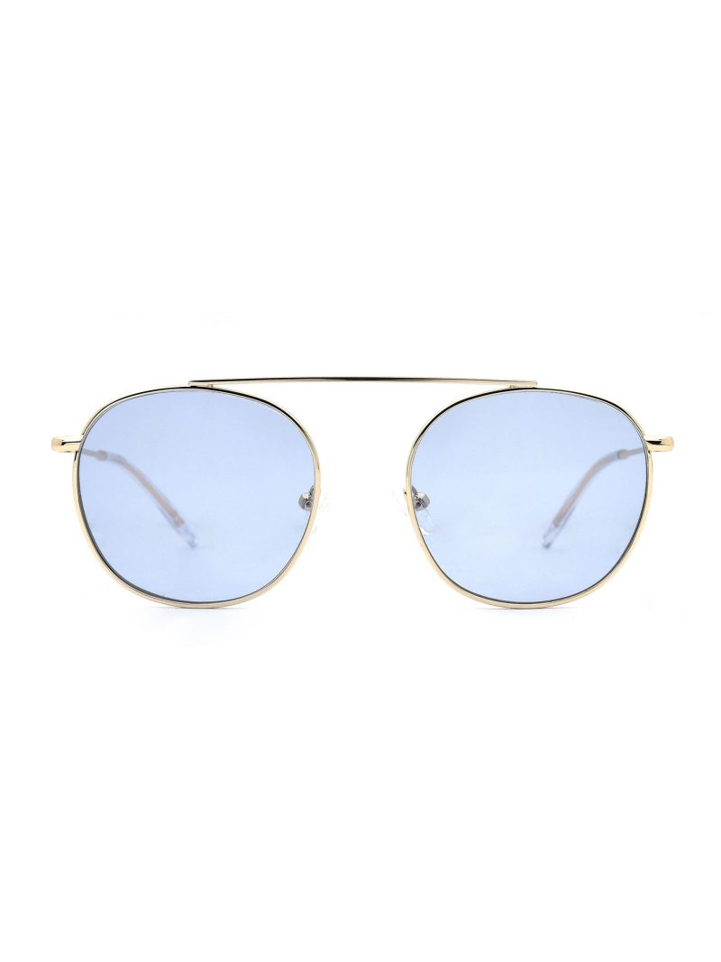 Velenci Gold Round Sunglasses