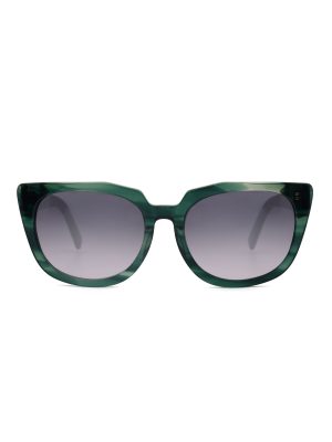 Velenci Green Cat-Eye Sunglasses