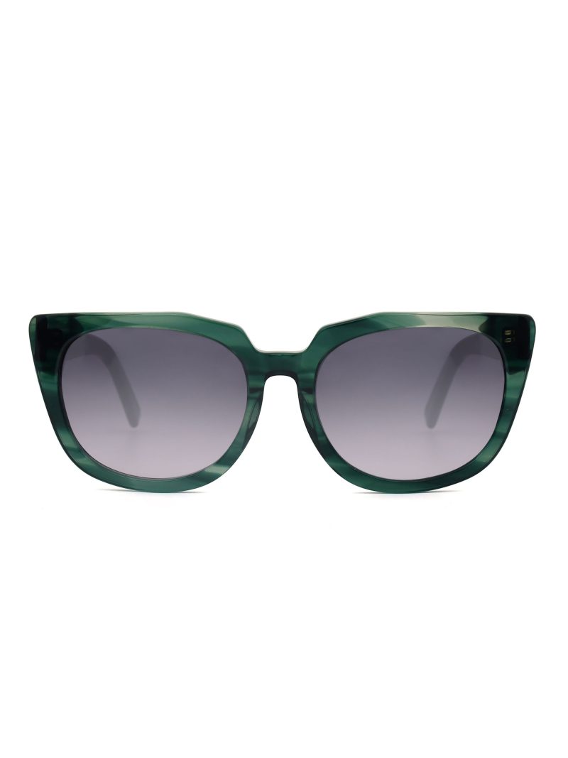 Velenci Green Cat-Eye Sunglasses