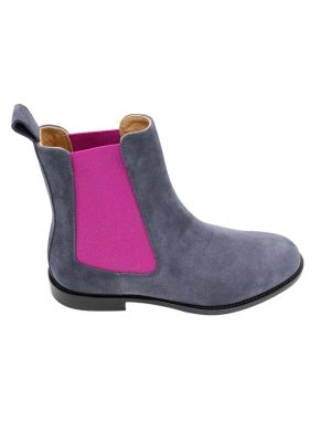 Bellas Grey Flat Boot