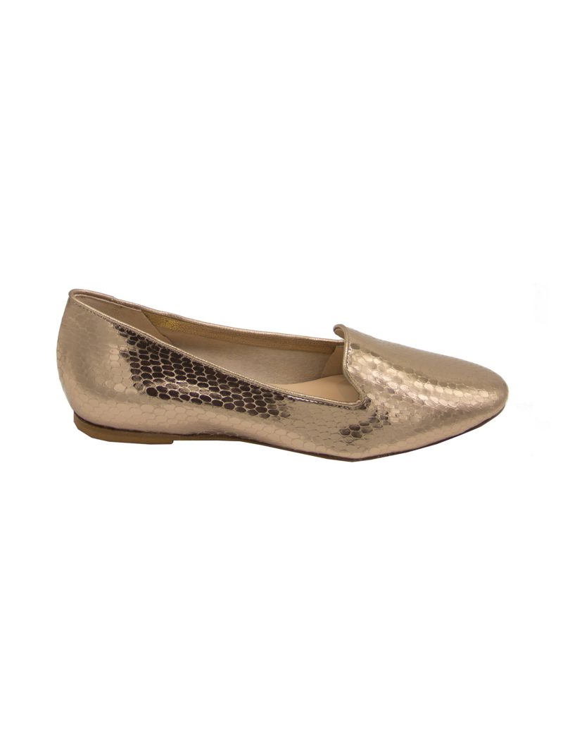 Bellas Bronze Loafers Flat