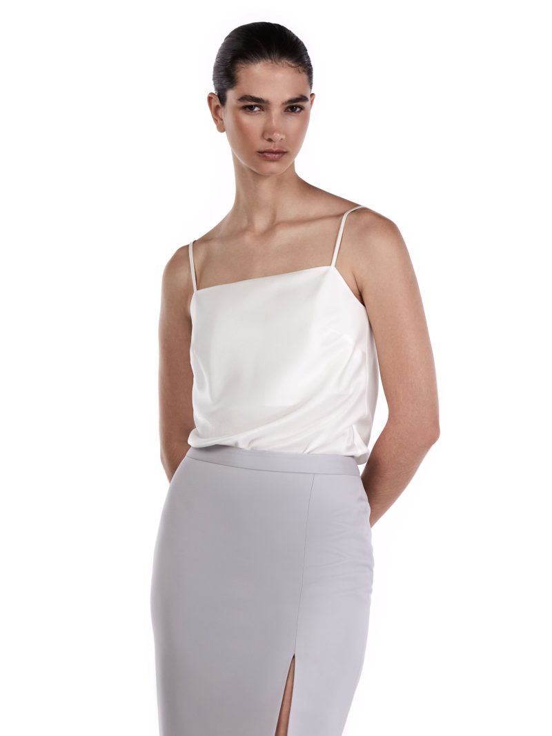 Me Esse White Sleeveless Top - Image 3