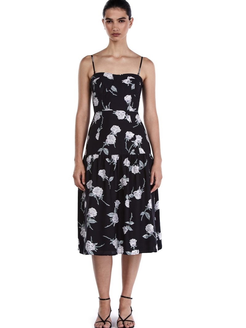Me Esse Black Midi Dress - Image 3