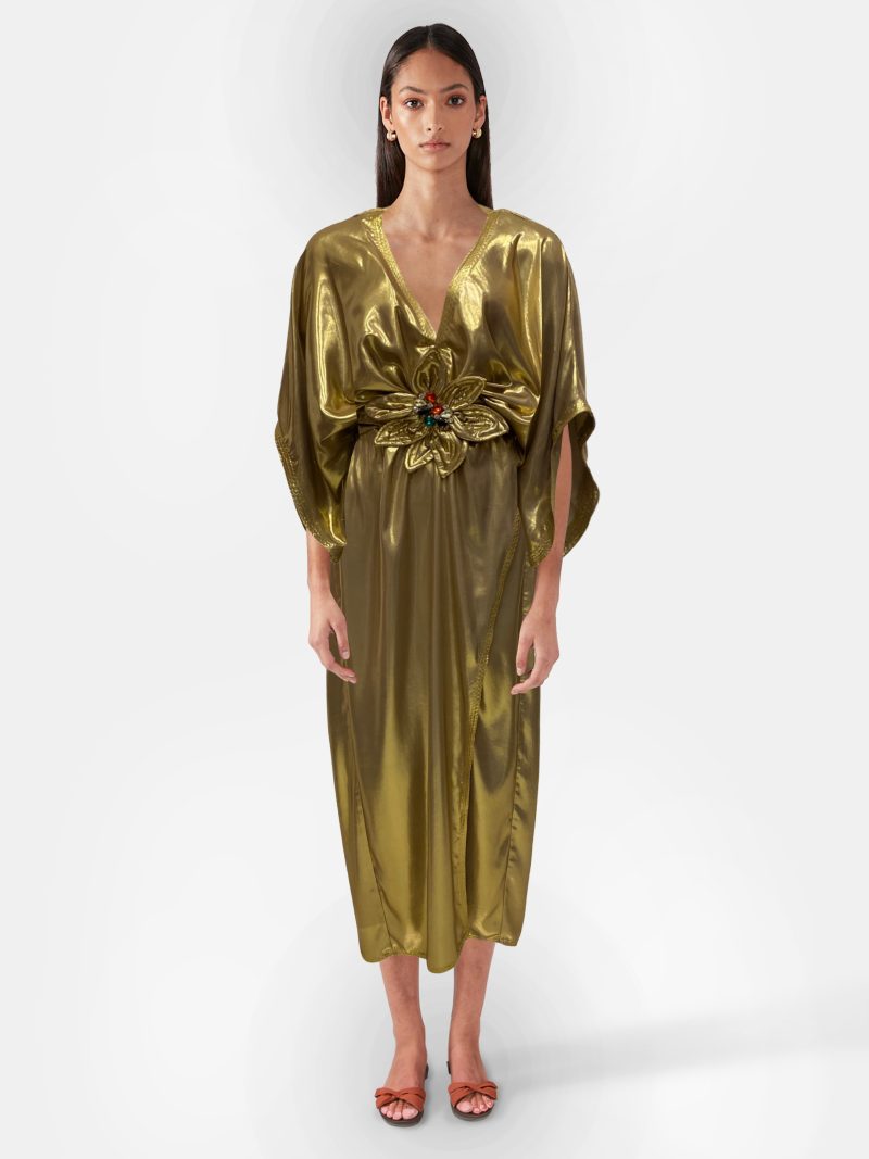 Bobo Marché Gold Gown Dress - Image 2