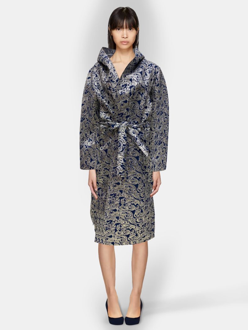 Bobo Marché Silver Long Coat/Outerwear - Image 2