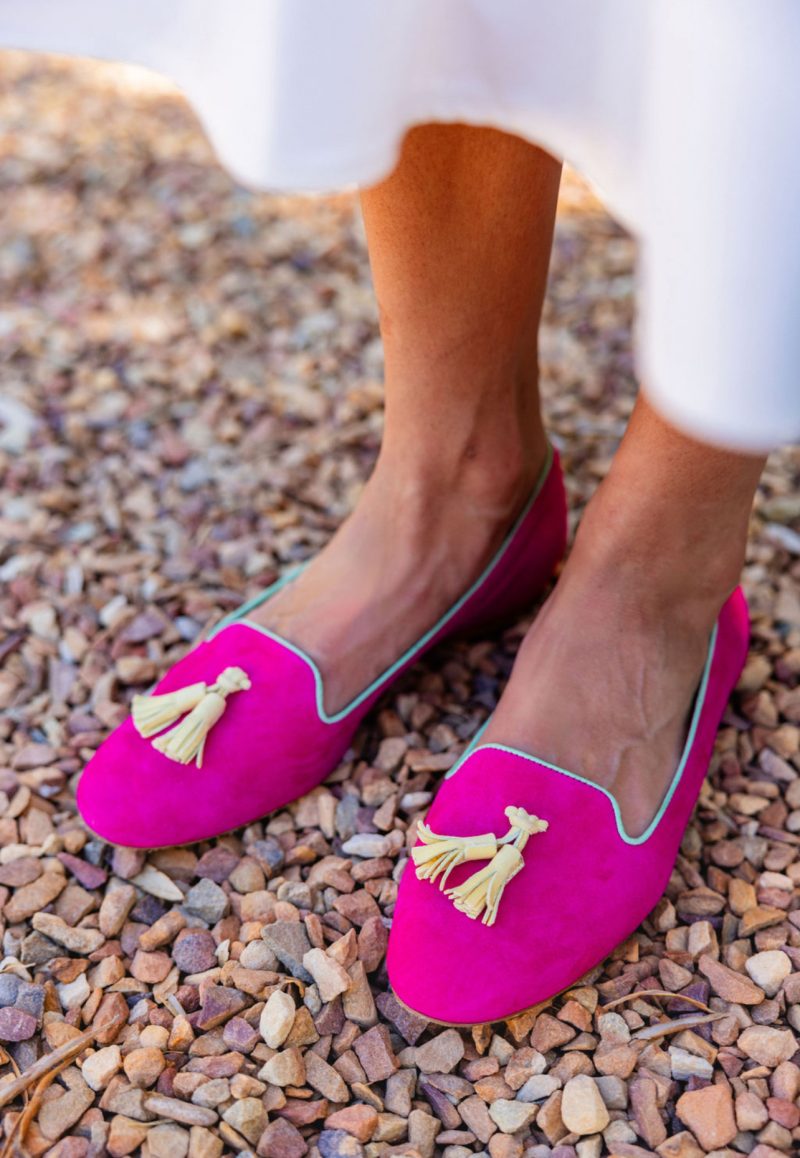 Bellas Pink Loafers Flat - Image 3