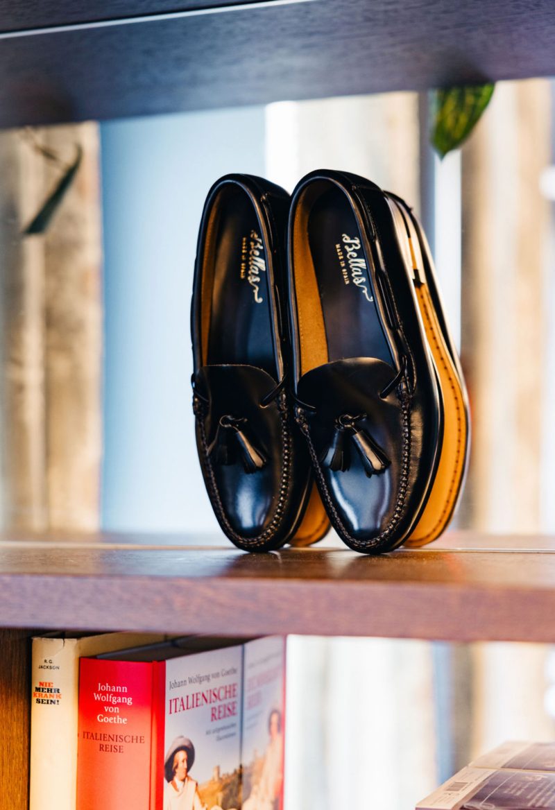 Bellas Black Loafers Flat - Image 6