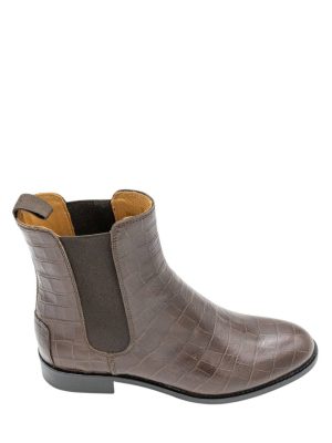 Bellas Brown Flat Boot