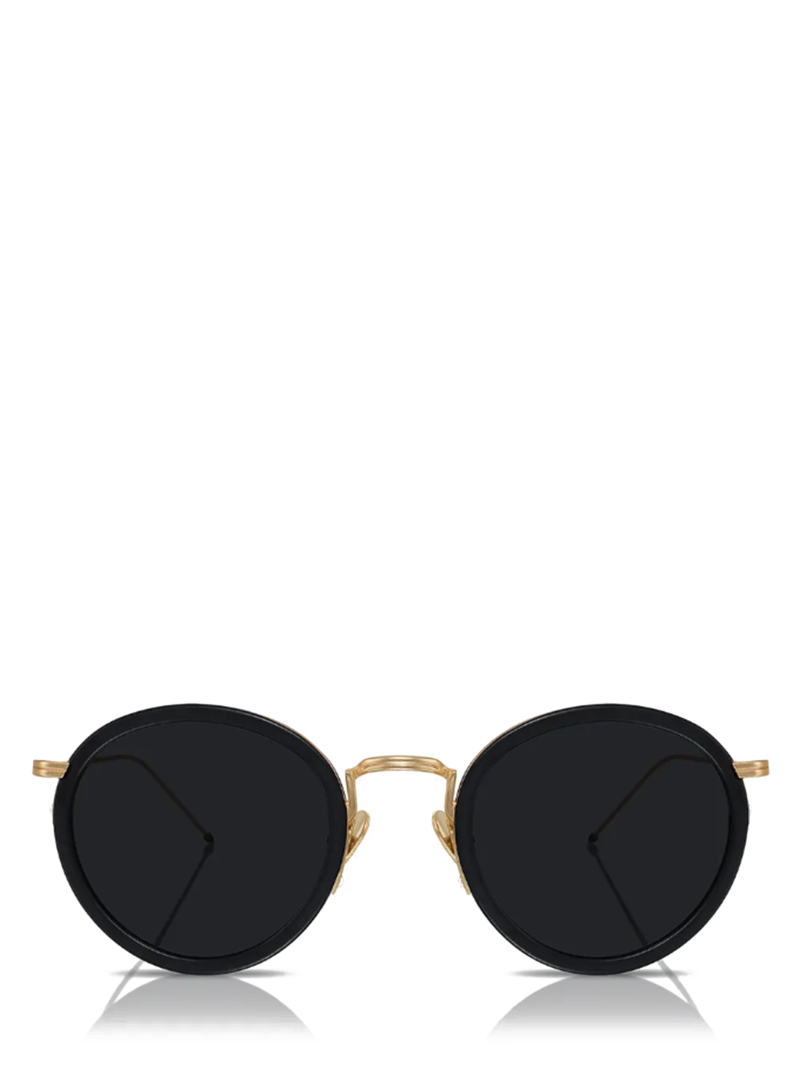 Cossino Black Round Sunglasses