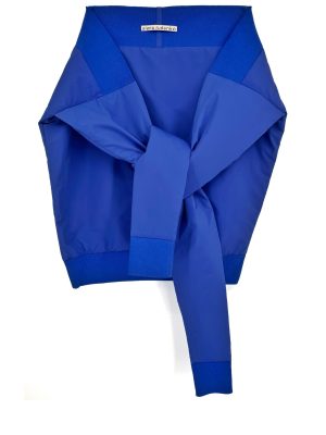 ELENA RUDENKO puffy sweater-scarf royal blue