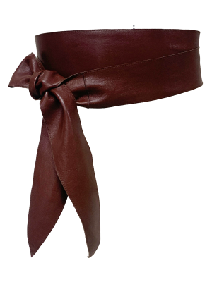 Ge3.21 Brown Sheepskin Belt