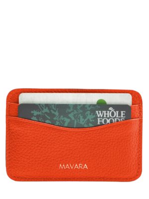 MAVARA Red Card Holder Wallet