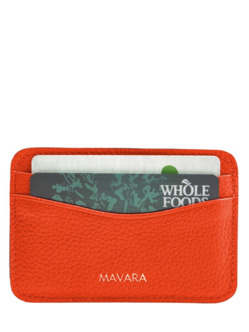 MAVARA Red Card Holder Wallet