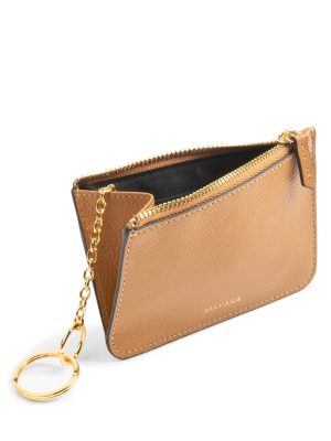 MAVARA Tan/Beige Change Purse Wallet