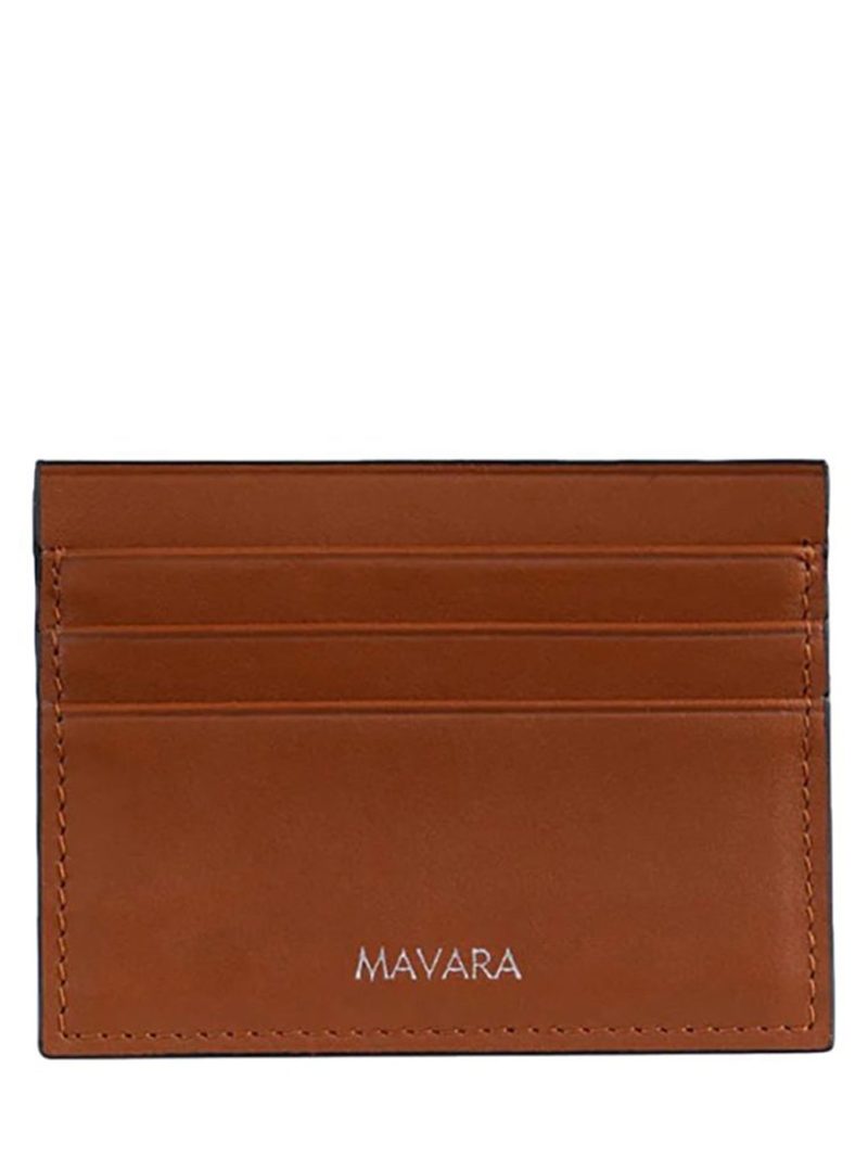MAVARA Tan/Beige Card Holder Wallet