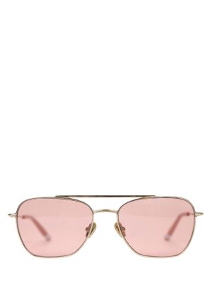 Out East Eyewear Rosewood 18k Gold Plated Aviator Sunglasses