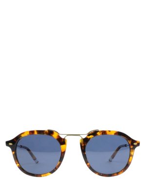 Out East Eyewear Wilkes Gold Steel / Tortoise Round Sunglasses