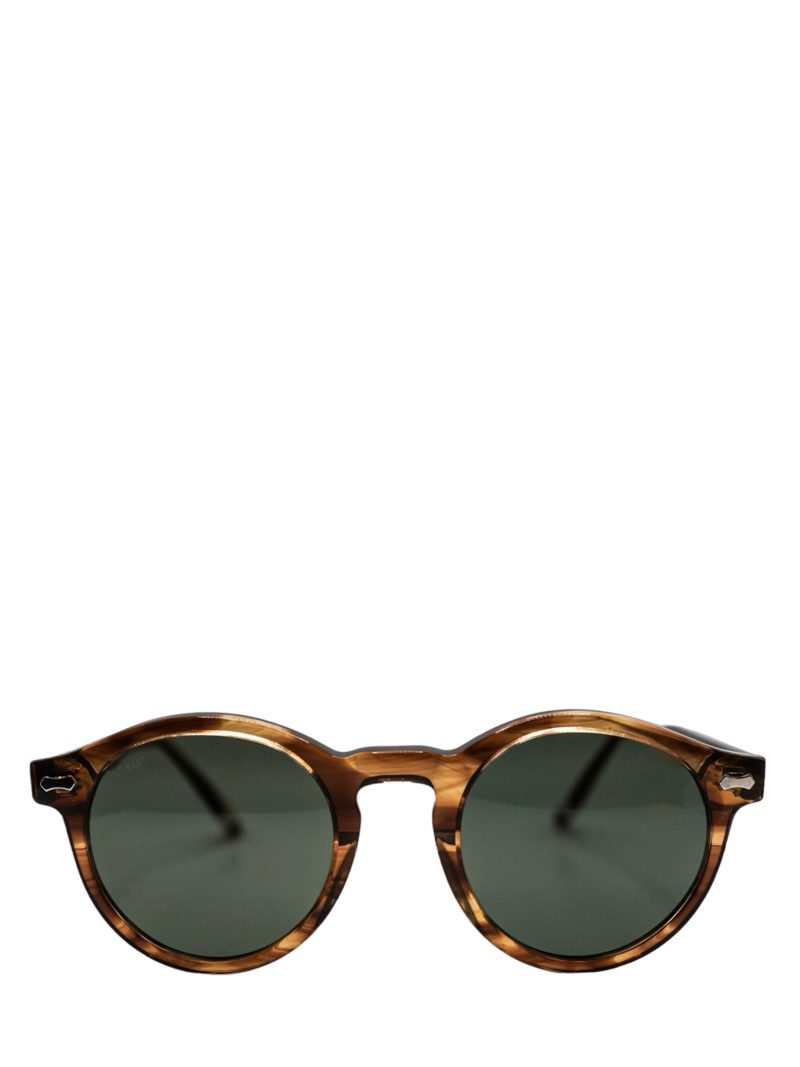 Out East Eyewear Lakewood Light Tortoise Round Sunglasses