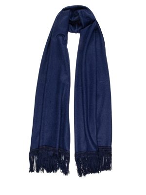 Palm & Agave Blue Cashmere Scarf