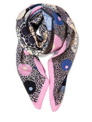 POEMET ‘Chaotic Order’ Silk Scarf